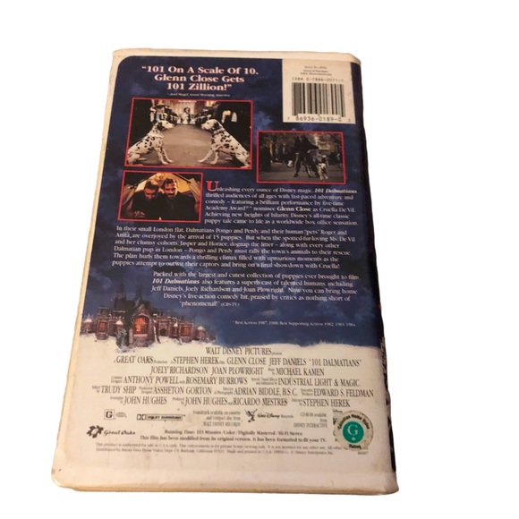 Disney 101 Dalmatian’s VHS - Picture 4 of 4